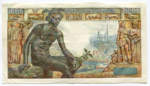 France 1000 Francs 1943
