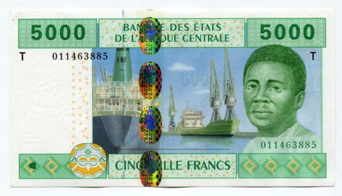 Central African States 5000 Francs ... 