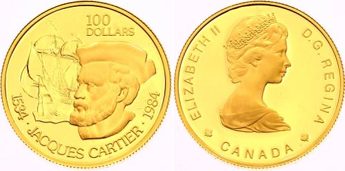Canada 100 Dollars 1984 Jacques ... 