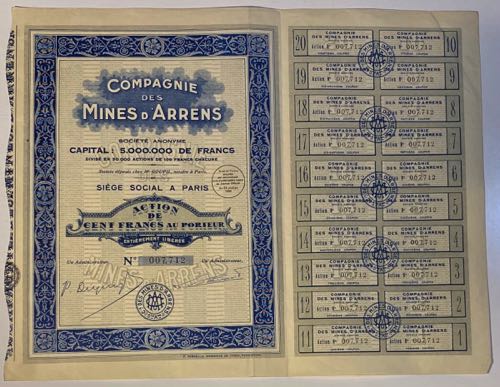 France Paris Arrens Mining Company ... 