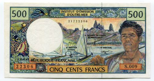 French Pacific Territories 500 ... 