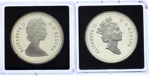 Canada Lot 2 x 1 Dollar 1987 - 1990