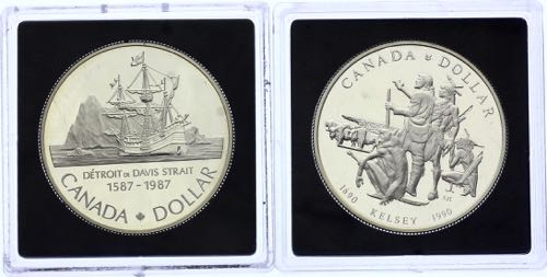 Canada Lot 2 x 1 Dollar 1987 - 1990