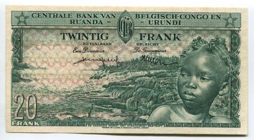 Belgian Congo 20 Francs 1956 - ... 