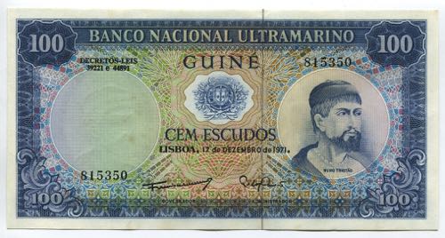 Portuguese Guinea 100 Escudos 1971
