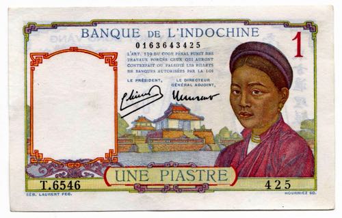 French Indochina 1 Piastres 1946