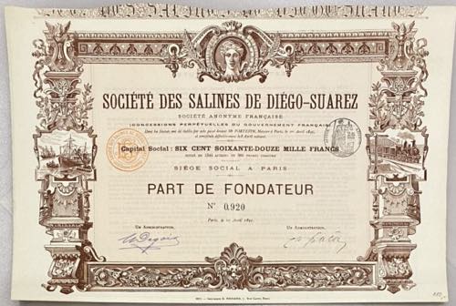 # 0920; Capital: 672000 Francs in ... 