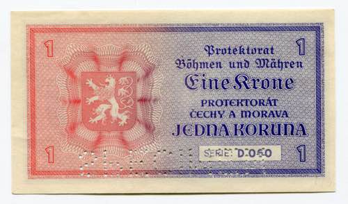 Bohemia & Moravia 1 Koruna 1940 ... 