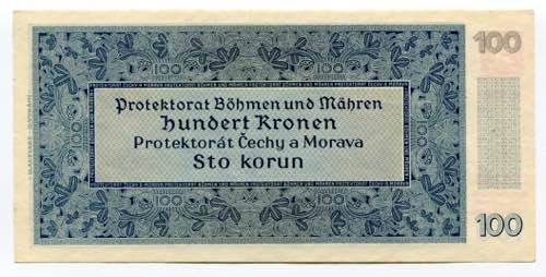 Bohemia & Moravia 100 Korun 1940 ... 