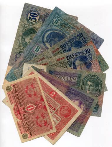 Austria Lot of 8 Banknotes 1904 - ... 