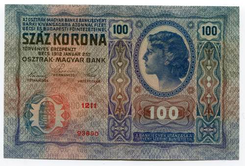 Austria 100 Kronen 1912 P# 12