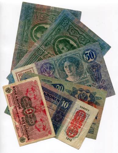 Austria Lot of 6 Banknotes 1912 - ... 