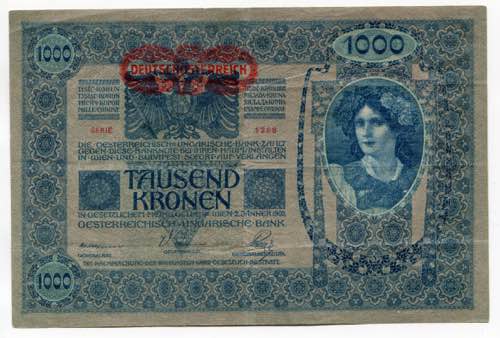 Austria 1000 Kronen 1919 (ND) P# 57