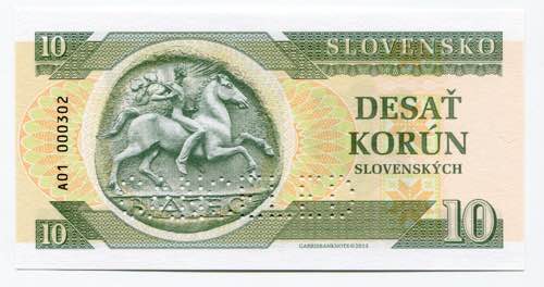 Slovakia 10 Korun 2015 Canceled ... 