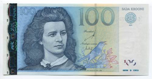 Estonia 100 Krooni 2007 P# 88; № ... 