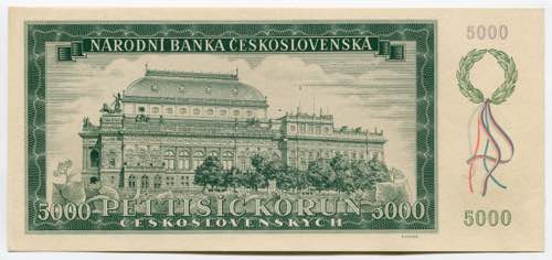 Czechoslovakia 5000 Korun 1945 ... 