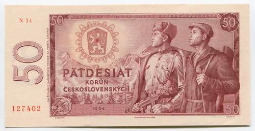 Czechoslovakia 50 Korun 1964 P# ... 