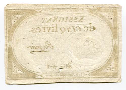 France 5 Livres 1793 P# A76; # 3675