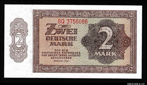 Germany - DDR 2 Mark 1948 P# 10b; ... 