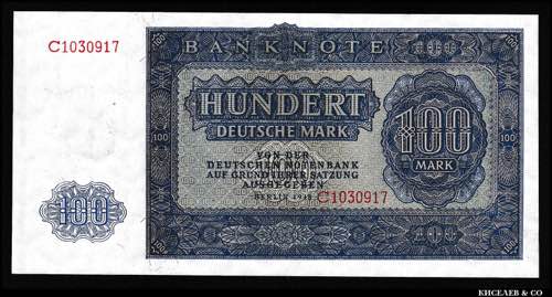 Germany - DDR 100 Mark 1948 P# 15; ... 