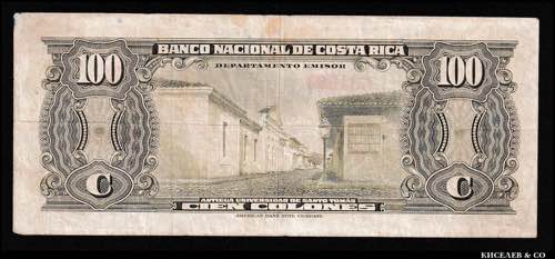 Costa Rica 100 Colones 1949 Very ... 