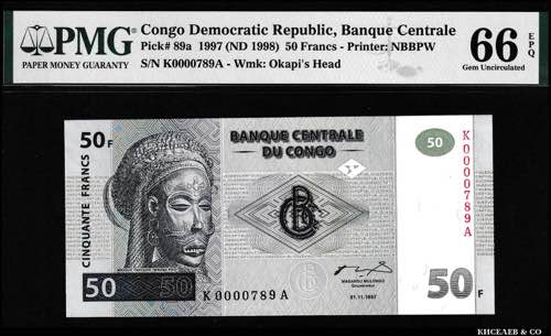 Congo Democratic Republic 50 ... 