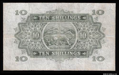 East Africa 10 Shillings 1939 Rare ... 