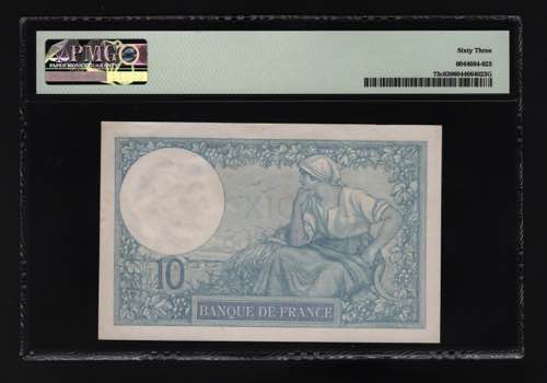 France 10 Francs 1923 PMG 63 P# ... 