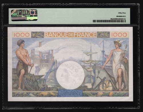 France 1000 Francs 1940 PMG 55 P# ... 