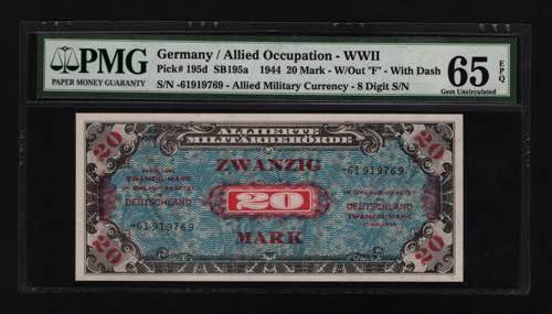 Germany - Third Reich 20 Mark 1944 ... 