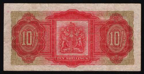 Bermuda 10 Shillings 1957 P# 19b; ... 