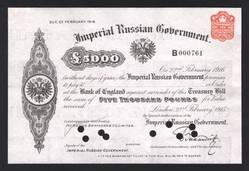 Russia Imperial Goverment Loan in ... 