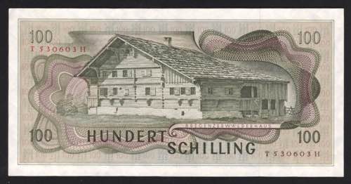 Austria 100 Schilling 1969 P# 145; ... 