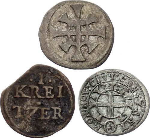 German States 3 x 1 Kreuzer 1657 - ... 