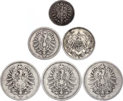 Germany - Empire Lot of 6 Coins ... 