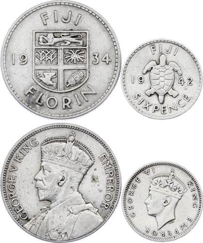 Fiji 6 Pence & 1 Florin 1934 - ... 