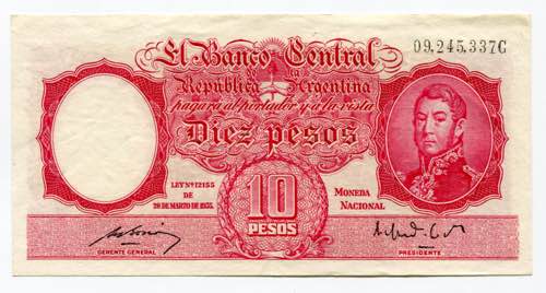 Argentina 10 Pesos 1949 - 1952 ... 