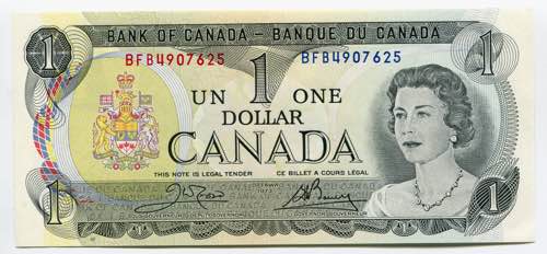 Canada 1 Dollar 1973 P# 85c; № ... 