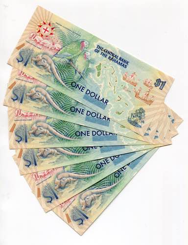 Bahamas 6 x 1 Dollar 1992 (ND) ... 