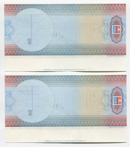 Germany - FRG Set of 2 Cheques ... 