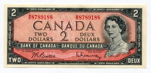 Canada 2 Dollars 1961 - 1973 P# ... 