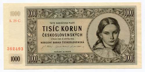 Czechoslovakia 1000 Korun 1945 ... 