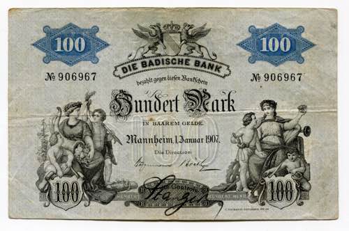 Germany - Empire Baden 100 Mark ... 