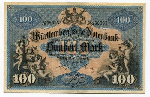 Germany - Empire Wurttemberg 100 ... 