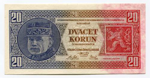 Czechoslovakia 20 Korun 1926 - P# ... 