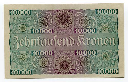 Austria 10000 Kronen 1924 - P# 85; ... 