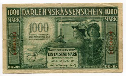 Germany - Empire Kowno 1000 Mark ... 