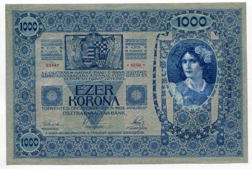 Austria 1000 Kronen 1902 - P# 8a; ... 