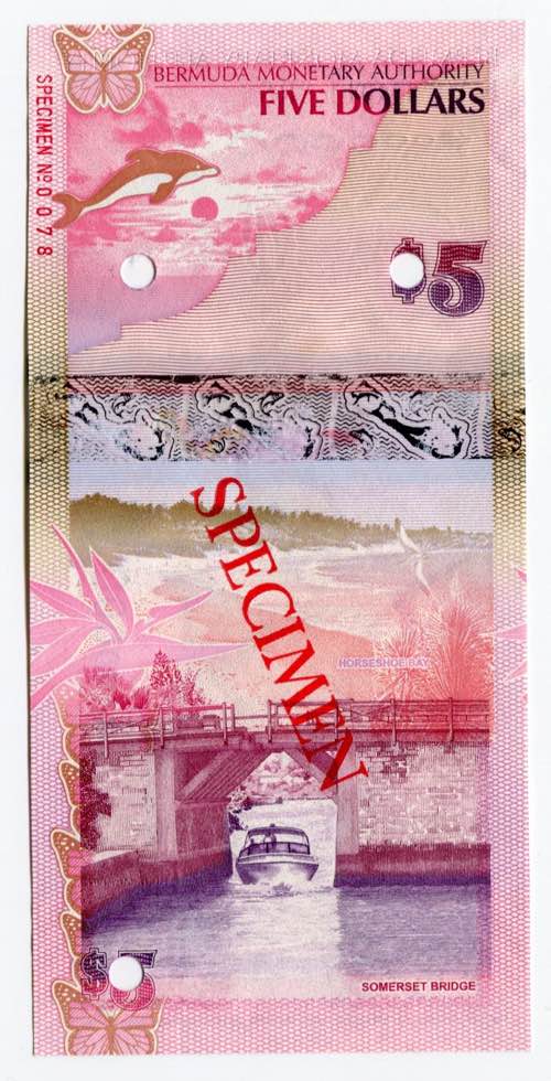 Bermuda 5 Dollars 2009 Specimen - ... 