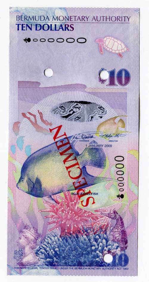 Bermuda 10 Dollars 2009 Specimen - ... 
